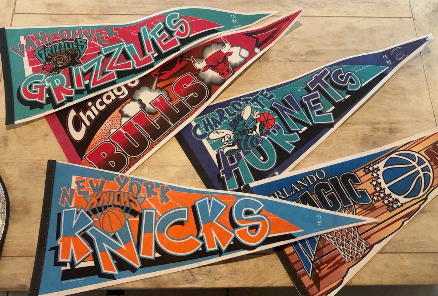 5 originele NBA banners, Diversen, Ophalen of Verzenden, Zo goed als nieuw