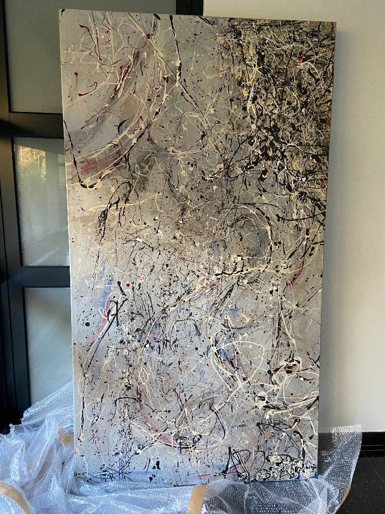 Modern schilderij stijl Pollock, Enlèvement