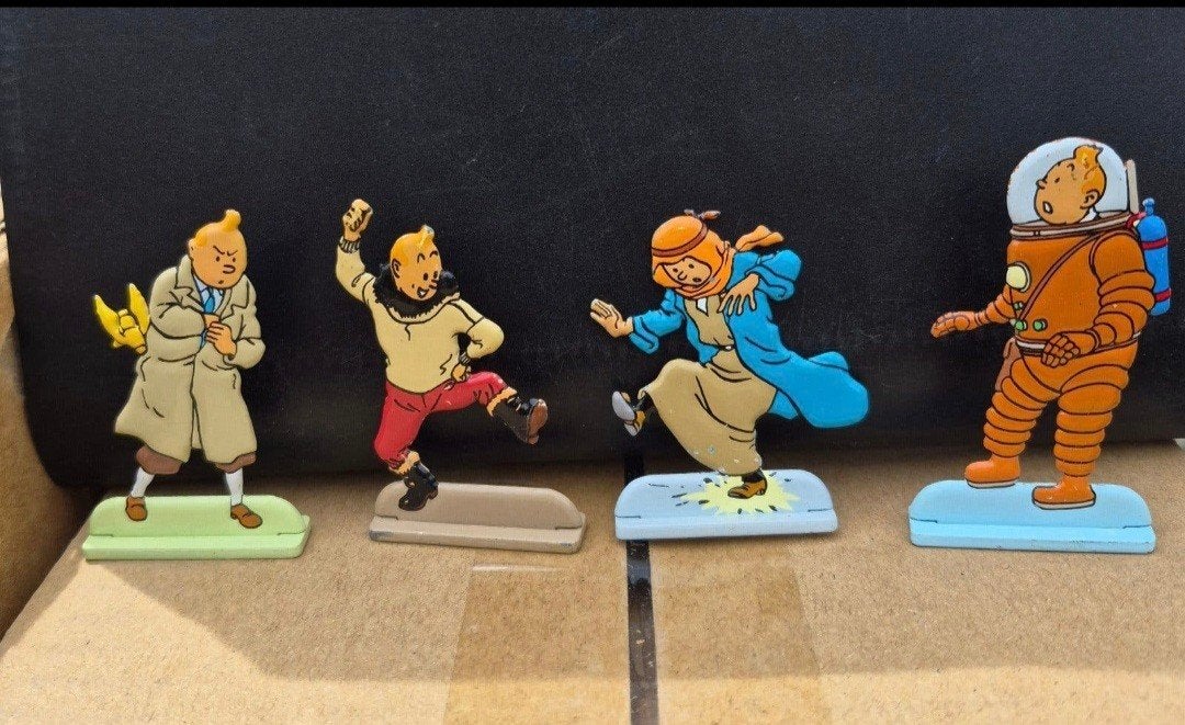 Tintin 4 figurines officielle collection, Enlèvement ou Envoi, Tintin