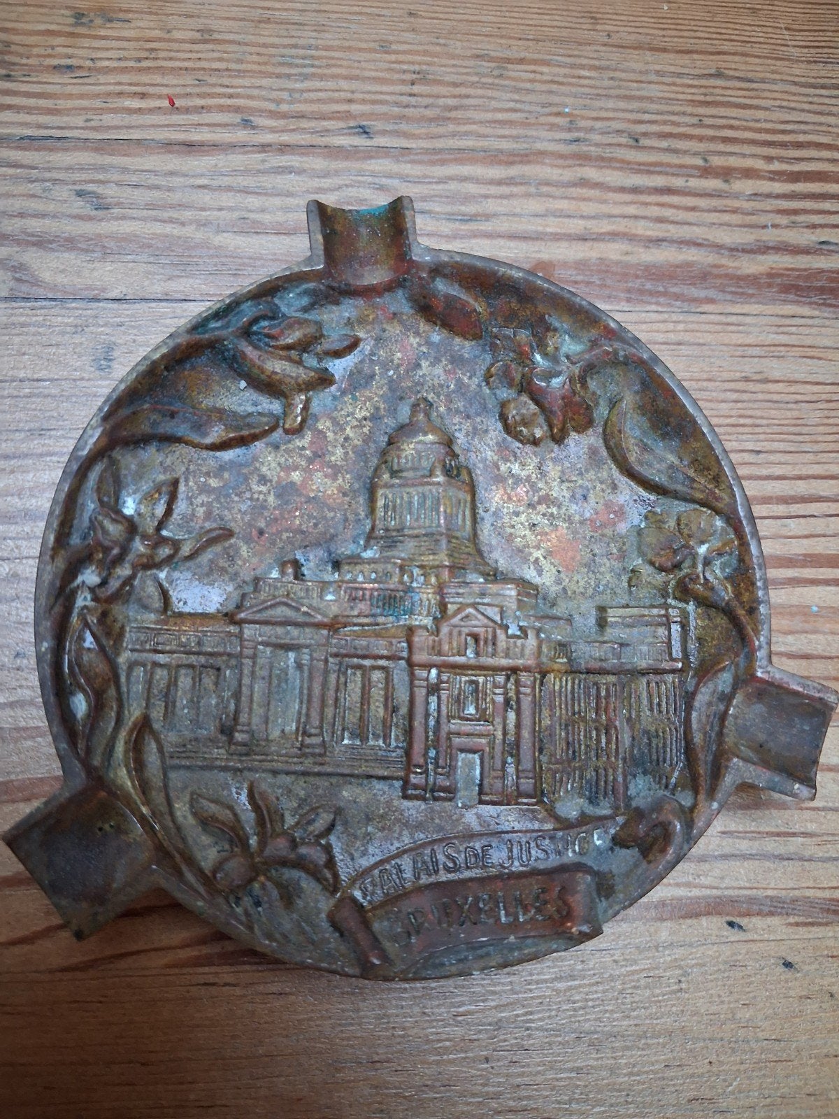 asbak brons brussel 1920, Antiek en Kunst, Antiek | Brons en Koper, Ophalen of Verzenden, Brons