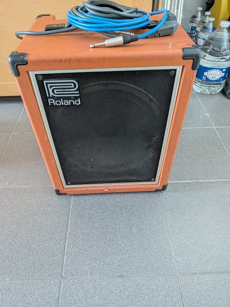 1980 Roland Cube Bass 60 vintage!, Muziek en Instrumenten, Ophalen, Gebruikt, Basgitaar, 50 tot 100 watt