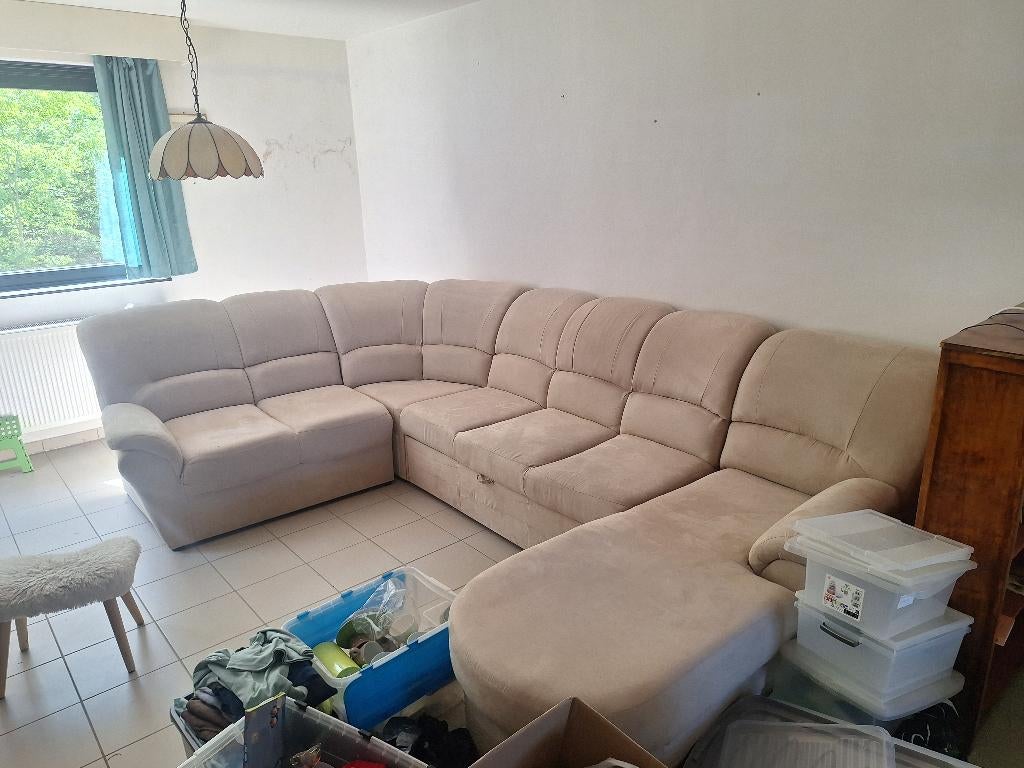 Hoekzetel te koop., Huis en Inrichting, Zetels | Zetels, Ophalen, Gebruikt, Vierpersoons of meer, Hoekbank
