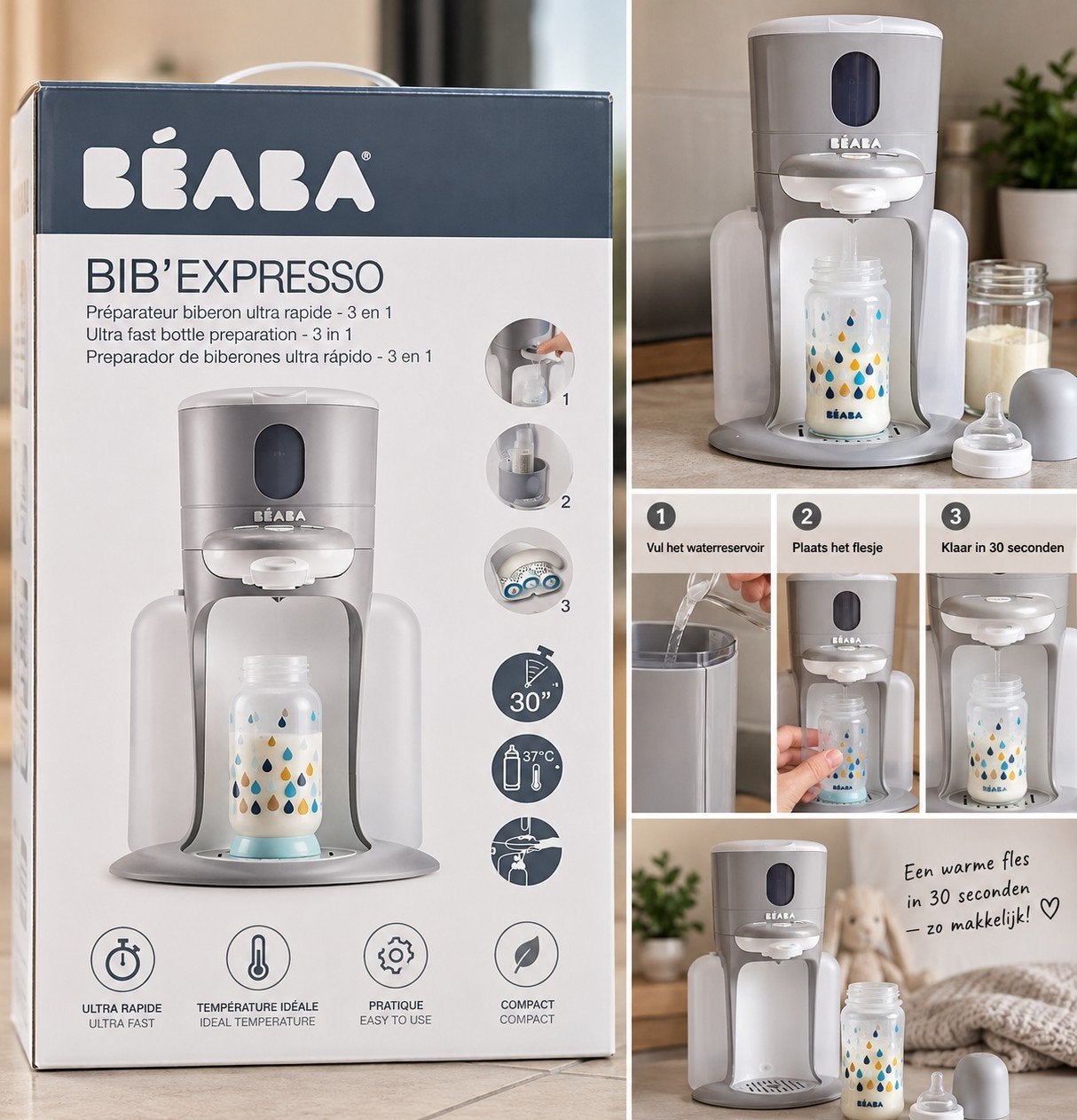 Béaba Bib’Expresso 3-in-1 apparaat, Enlèvement