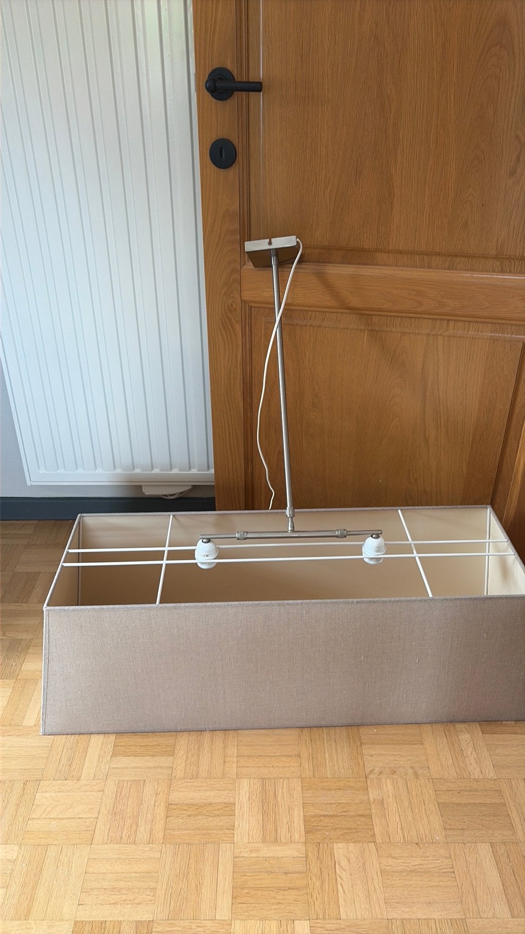 lampe suspendue, Textile, Landelijk, Enlèvement, E27 (grand)