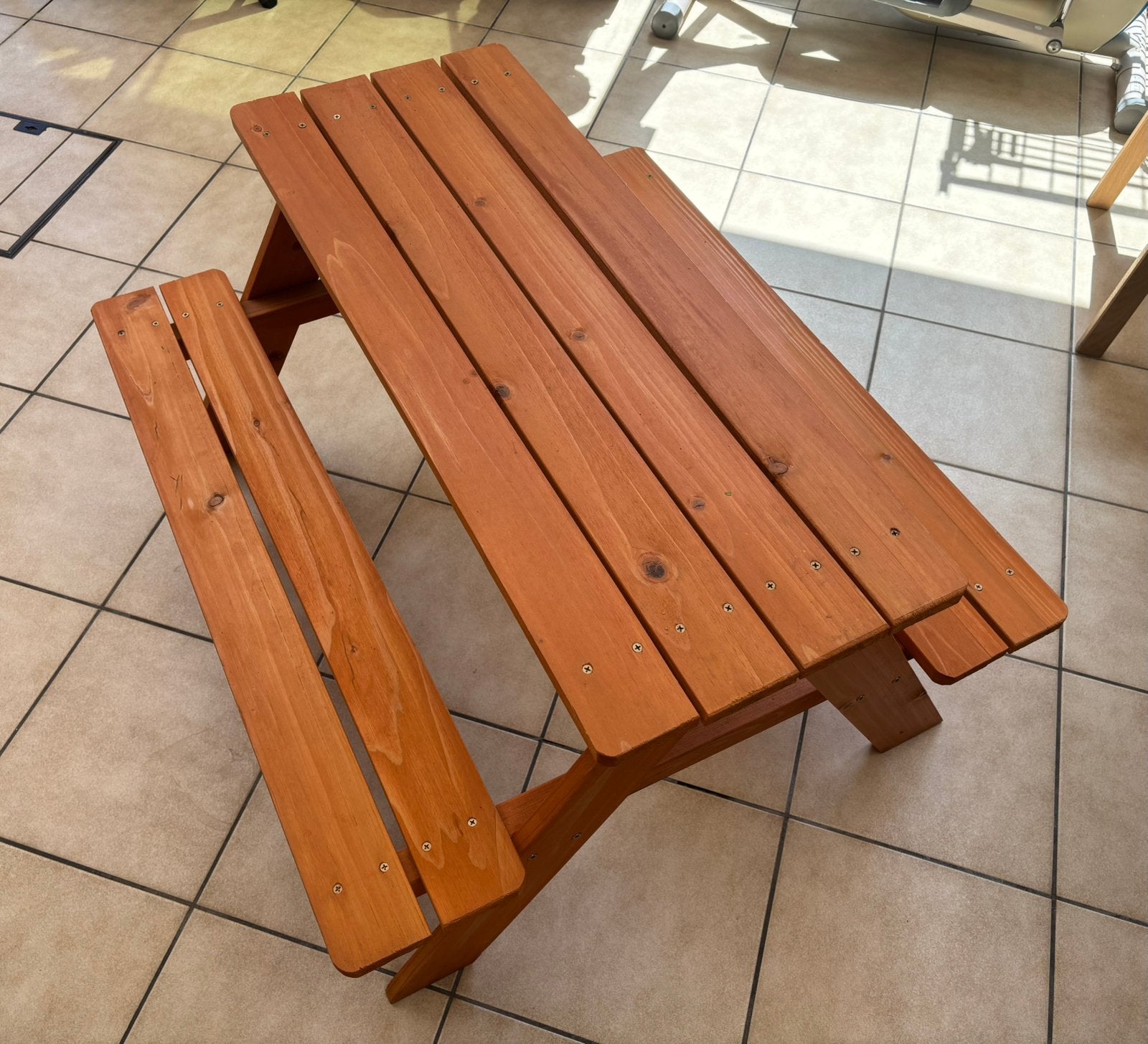 Table de jardin enfant, Tuin en Terras, Picknicktafels, Ophalen, Gebruikt, Hout