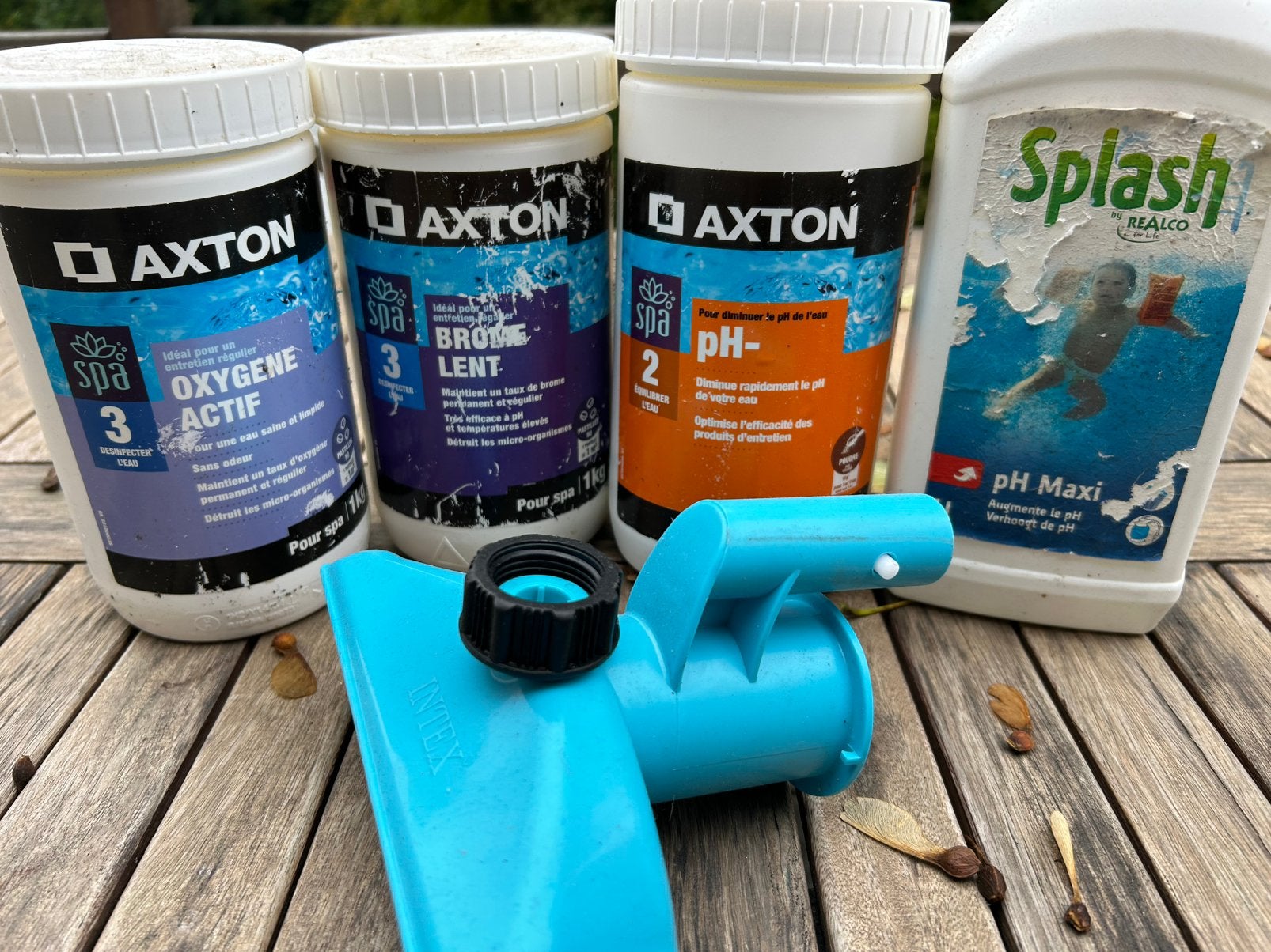 Jaccuzi oxygene actif, brome lent, ph -, ph +, Jardin & Terrasse, Enlèvement, Utilisé