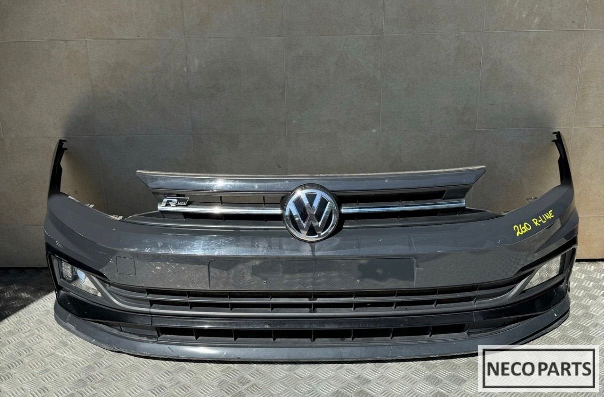 VW POLO 2GO R-LINE VOORBUMPER ORIGINEEL  ALLES LEVERBAAR, Autos : Pièces & Accessoires, Arrière, Volkswagen, -, Haillon arrière