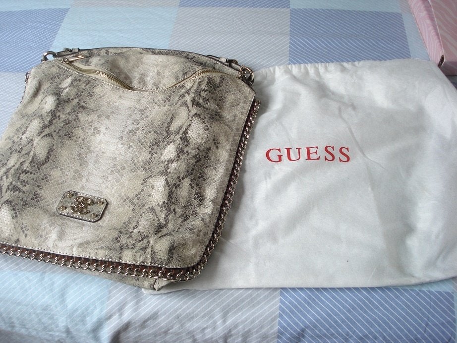 Guess handtas + stofzak, dames, Ophalen of Verzenden, Gebruikt, Handtas