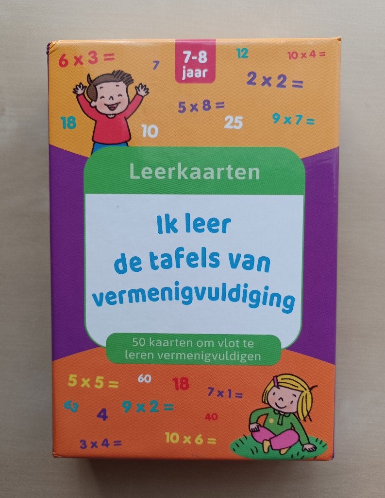 Leerkaarten / De tafels van vermenigvuldiging, Enfants & Bébés, Jouets | Éducatifs & Créatifs, Comme neuf, Compter, Enlèvement ou Envoi