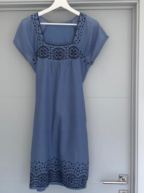 Zomerjurk 36, Blauw, Ophalen of Verzenden, Zo goed als nieuw, Knielengte