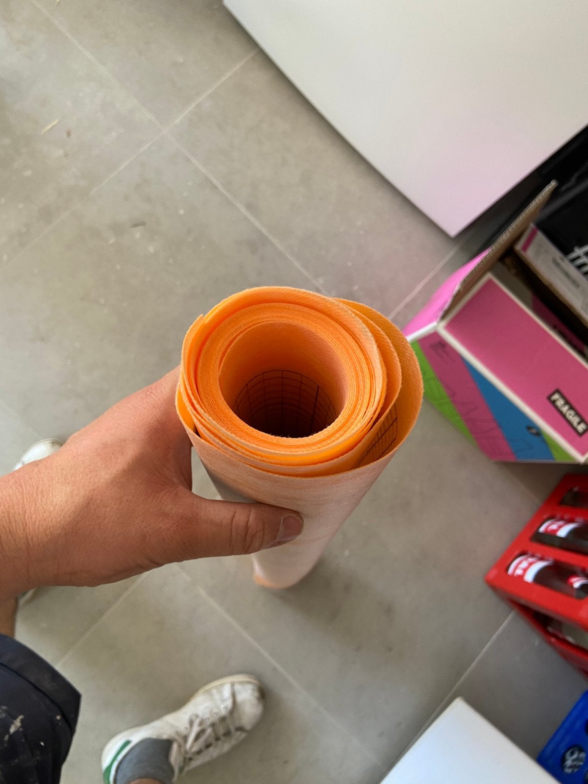 Schluter Kerdi, Ophalen, Nieuw