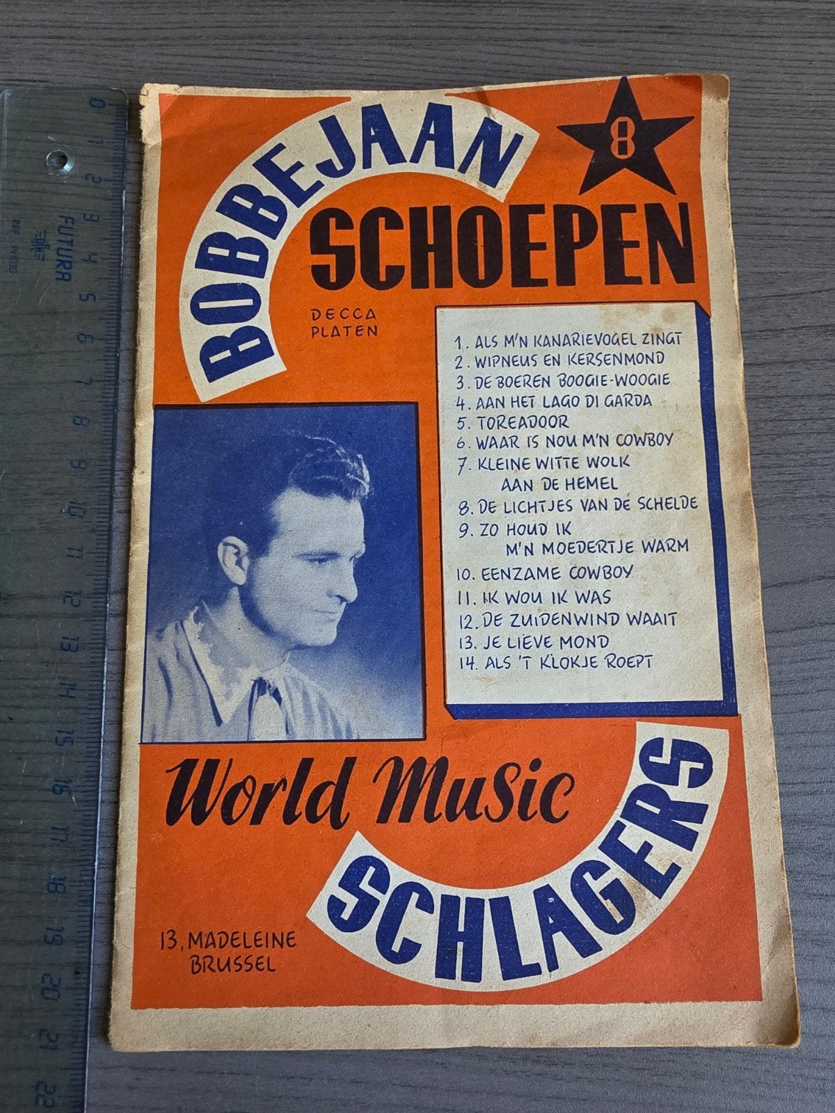 Bobbejaan Schoepen Dacca Platen Schlagers World Music 1952, Ophalen of Verzenden, Orkest