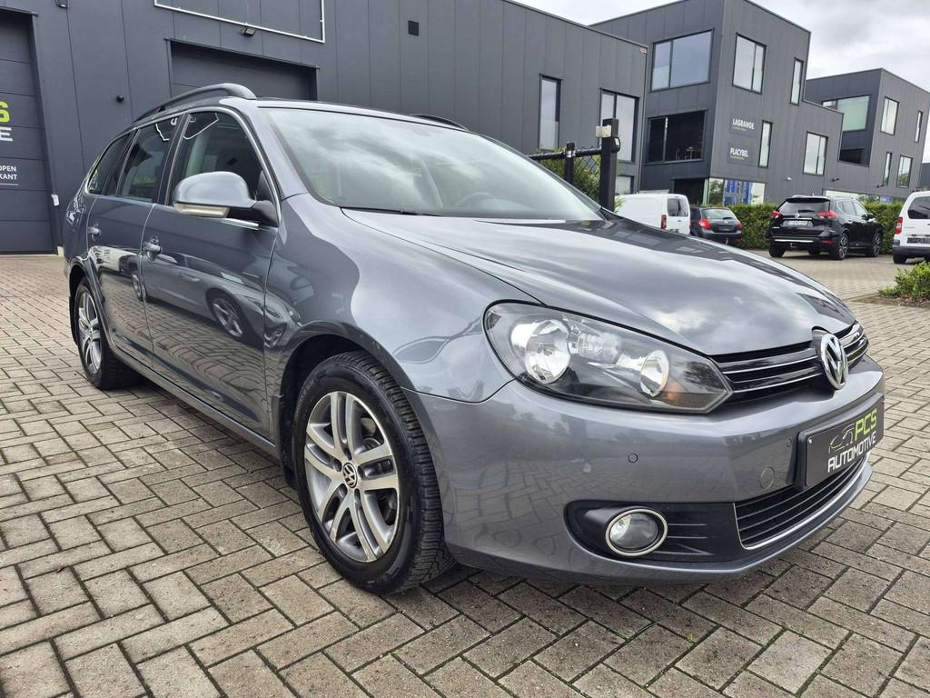 Volkswagen Golf Variant 1.6 TDi / Panoramisch dak / 12 maand, Auto's, Gebruikt, Zwart, 4 cilinders, Bedrijf