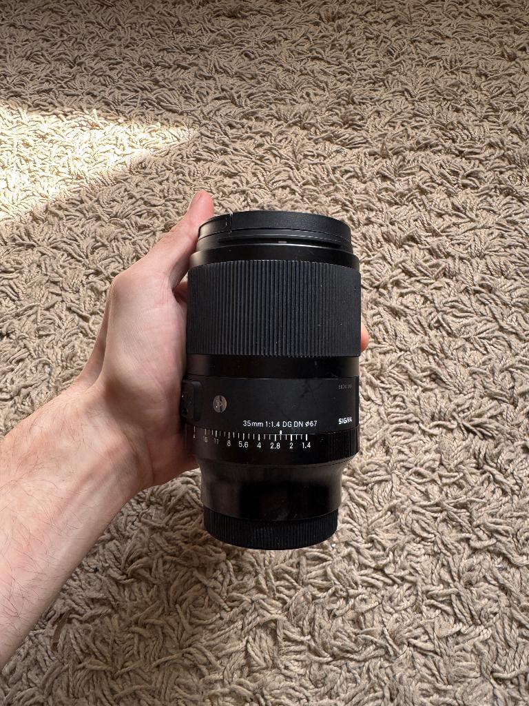 Sigma 35mm F/1.4 DG DN Art Sony FE objectief, Ophalen of Verzenden, Zo goed als nieuw