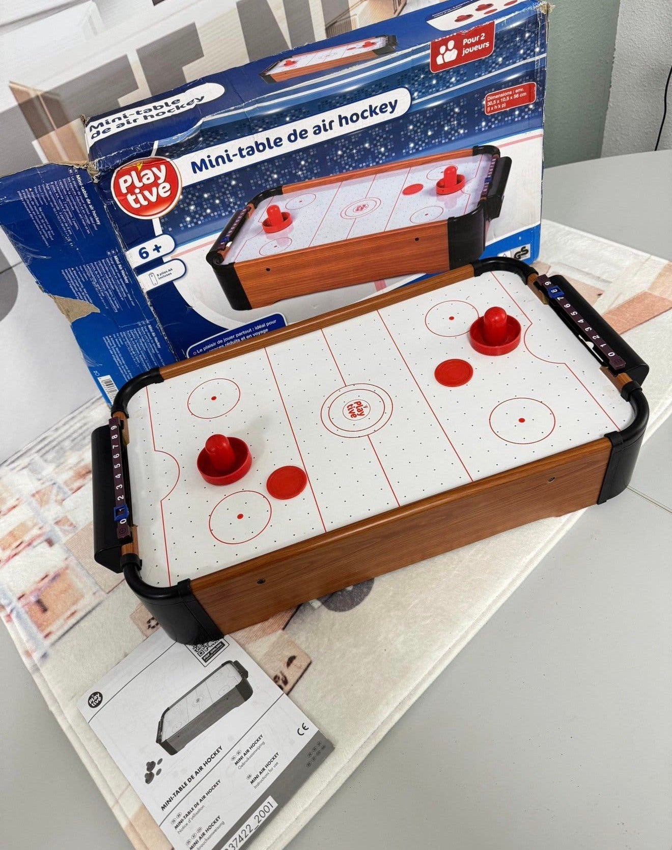 Mini Air Hockey Tafel 56 x 30,5cm NIEUW airhockey Compact, Ophalen of Verzenden, Nieuw