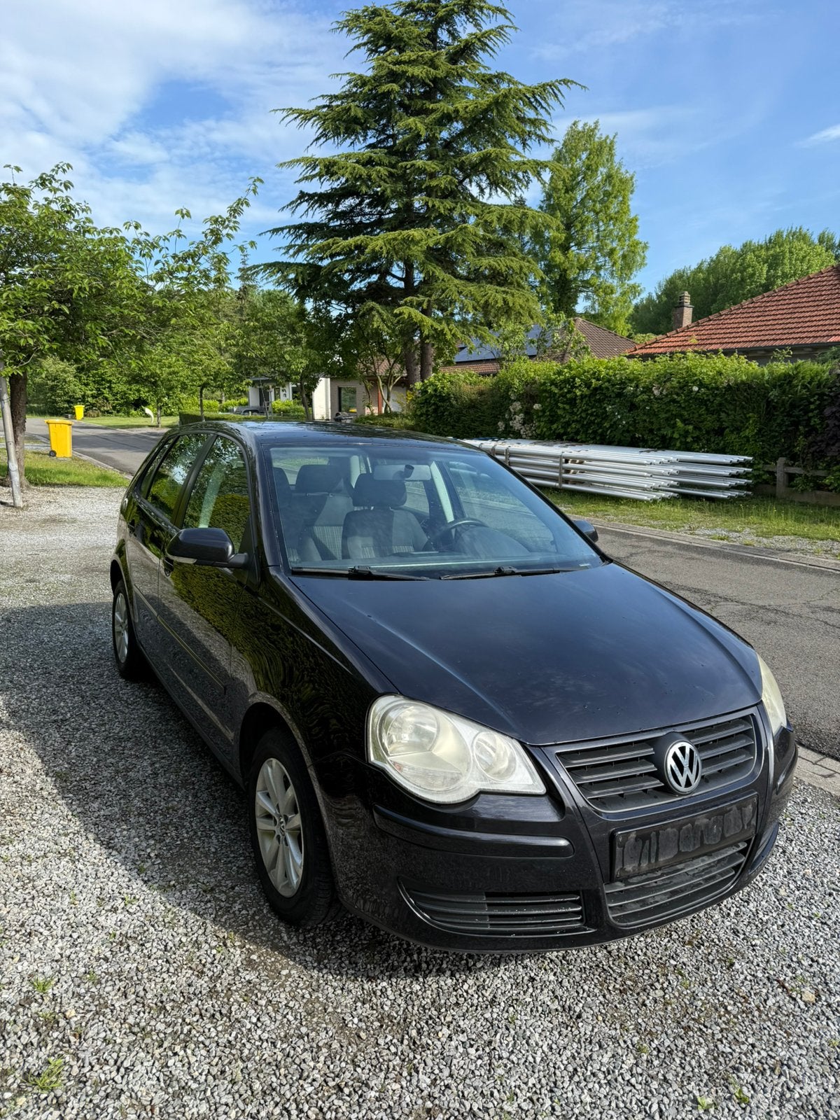 VW Polo 1.2 Benzine 60 PK 2008 130.000km, Autos, Volkswagen, Noir, 5 portes, Berline, Particulier