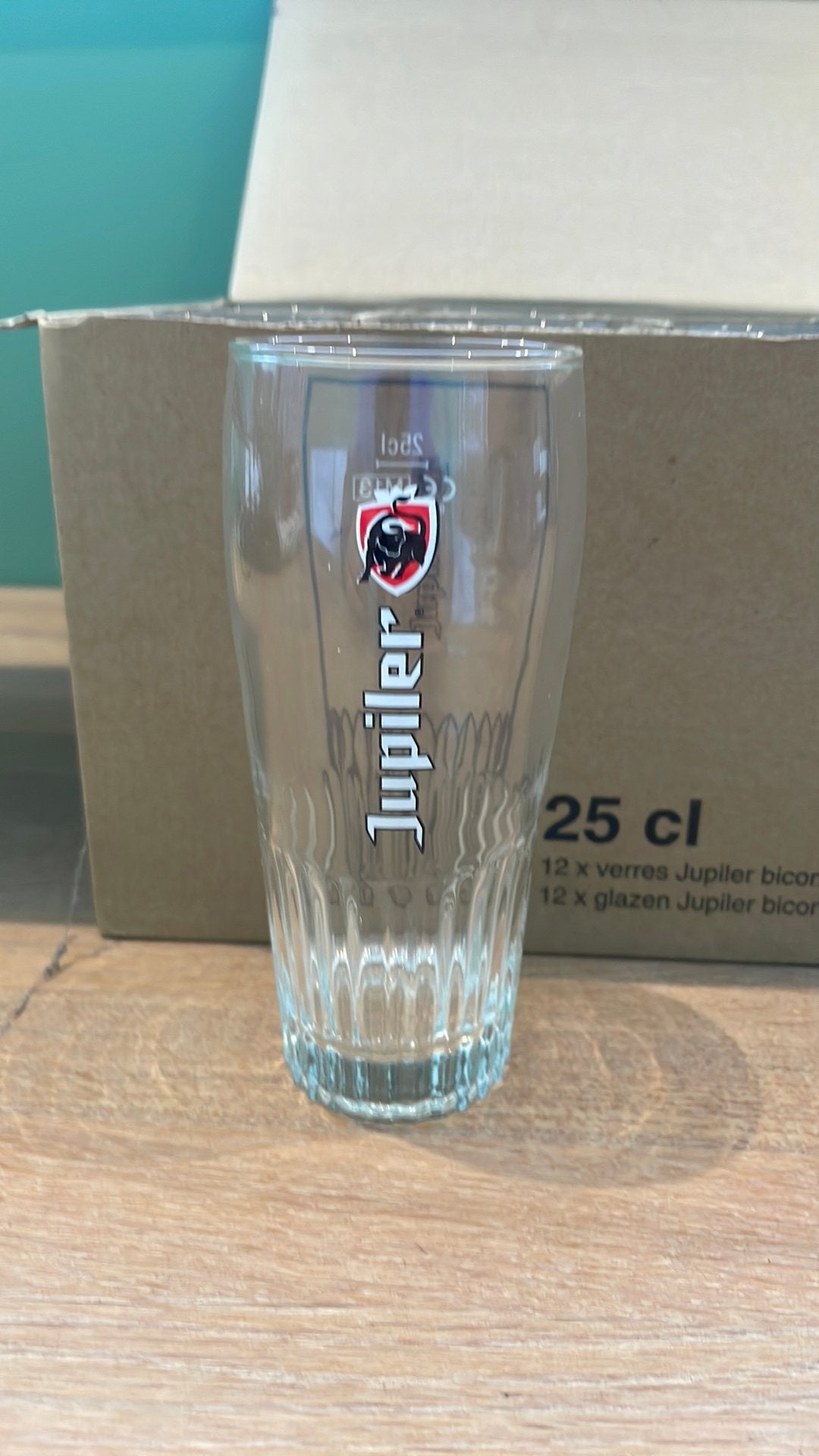Lot de 12 verres JUPILER biconique 25cl, Enlèvement, Comme neuf