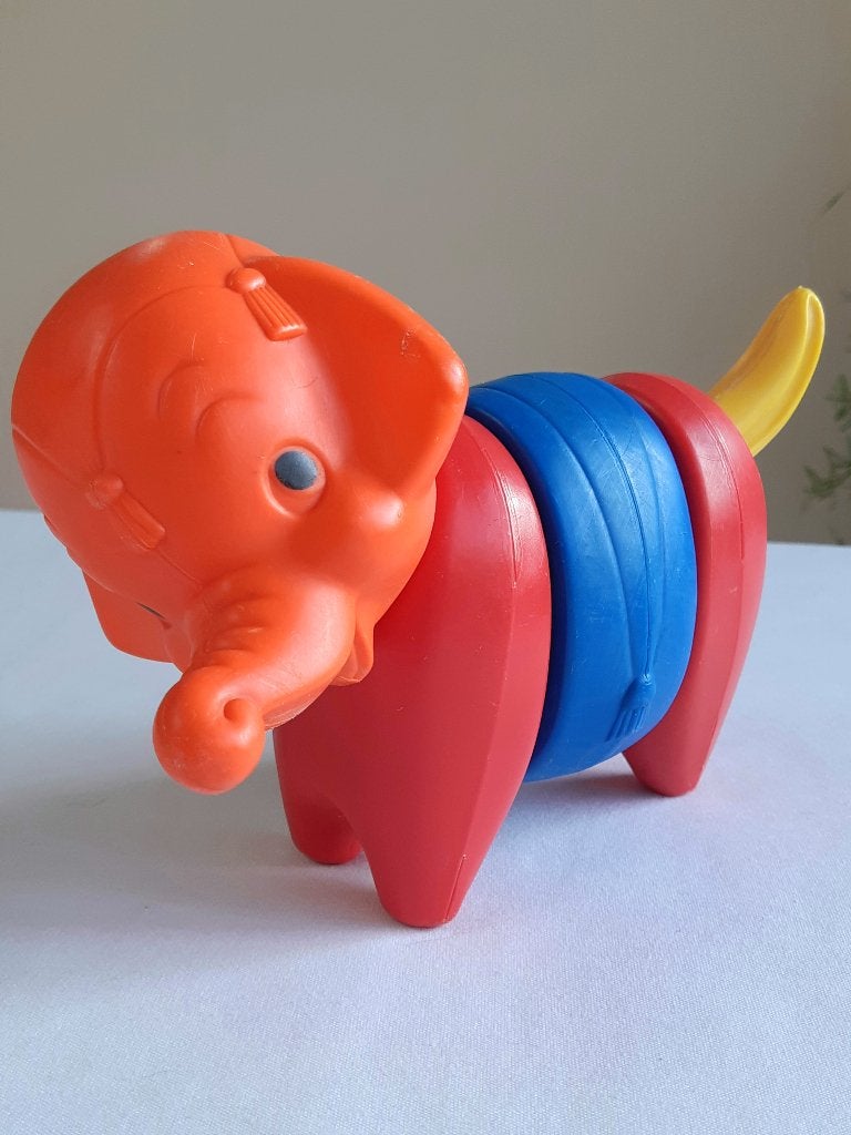 Olifant Tupperware Toys Zoo It Yourself, vintage 1966, Ophalen of Verzenden, Gebruikt