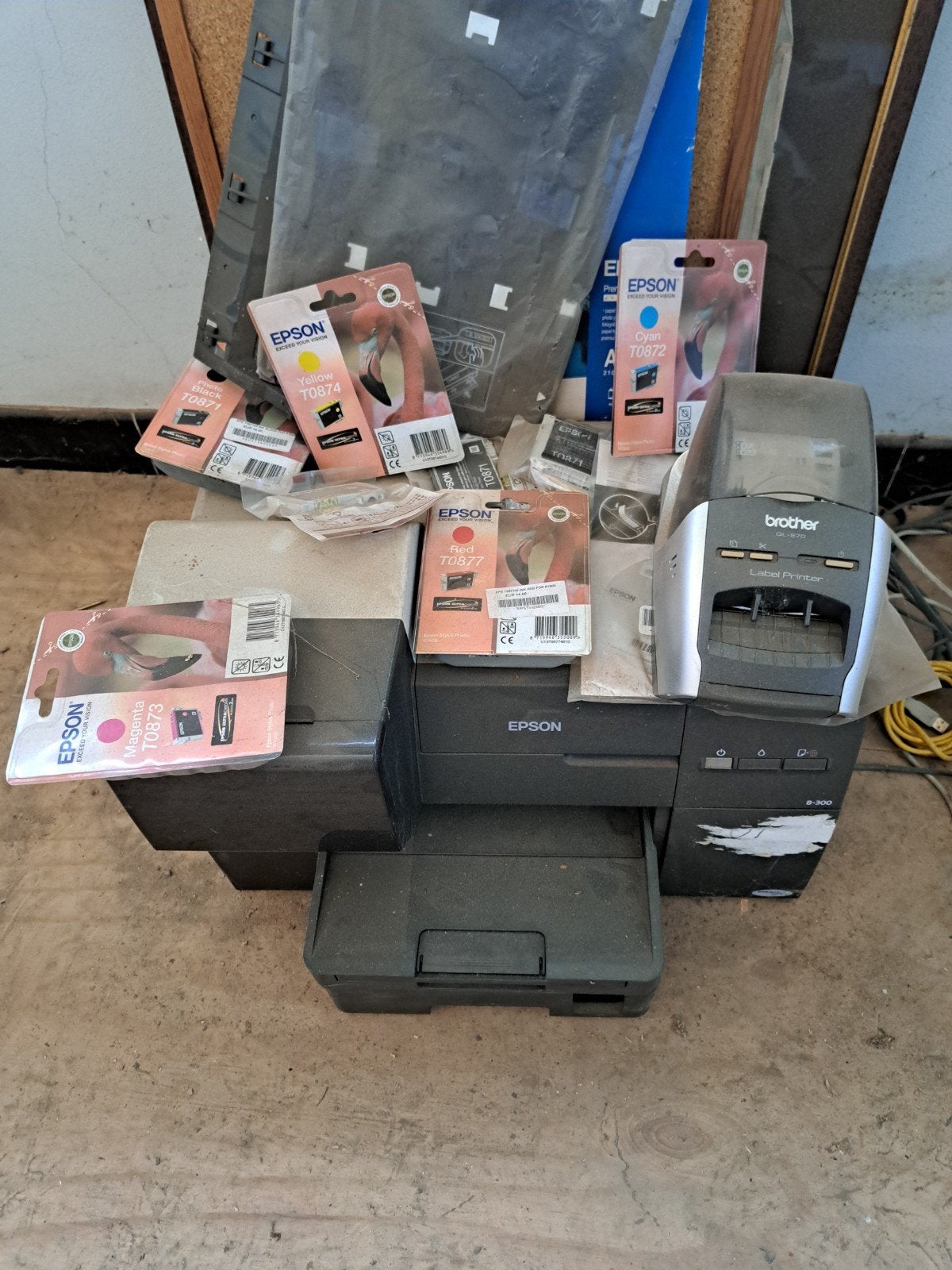 epson printer en label printer met veel patronen, Computers en Software, Printers, Ophalen, Printer