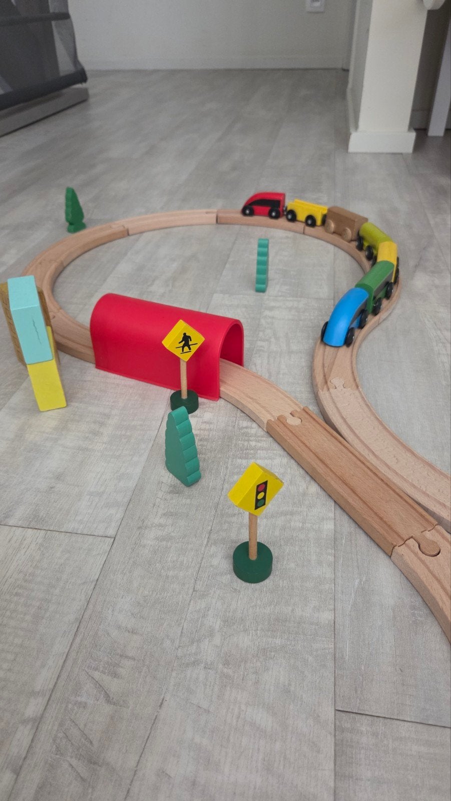 houten treinspoor, Ophalen of Verzenden
