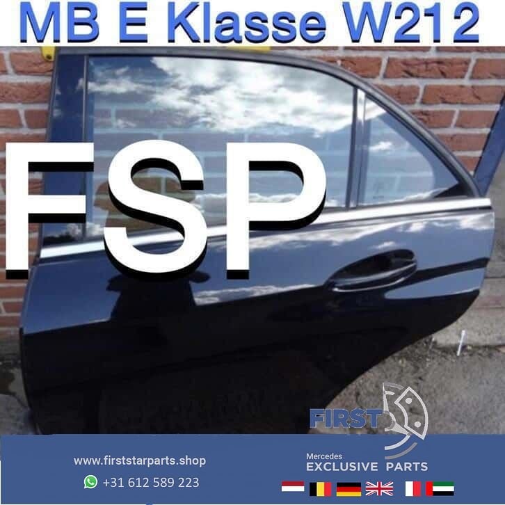 W212 deur Mercedes E Klasse sedan 2009-2013 zwart compleet, Utilisé, Porte, -, -