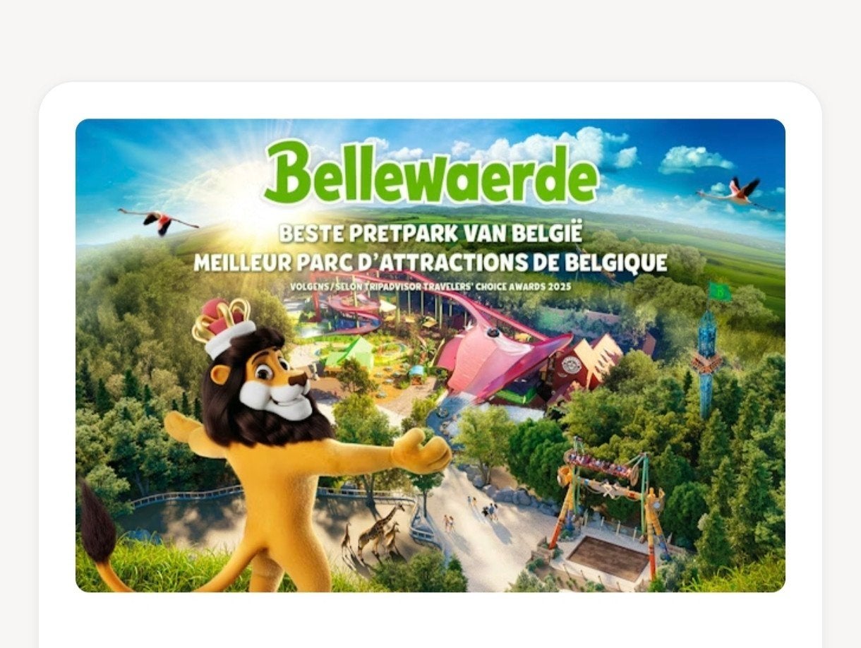 ticket Bellewaerde, Tickets & Billets, Loisirs | Parcs d'attractions, Une personne, Ticket ou Carte d'accès
