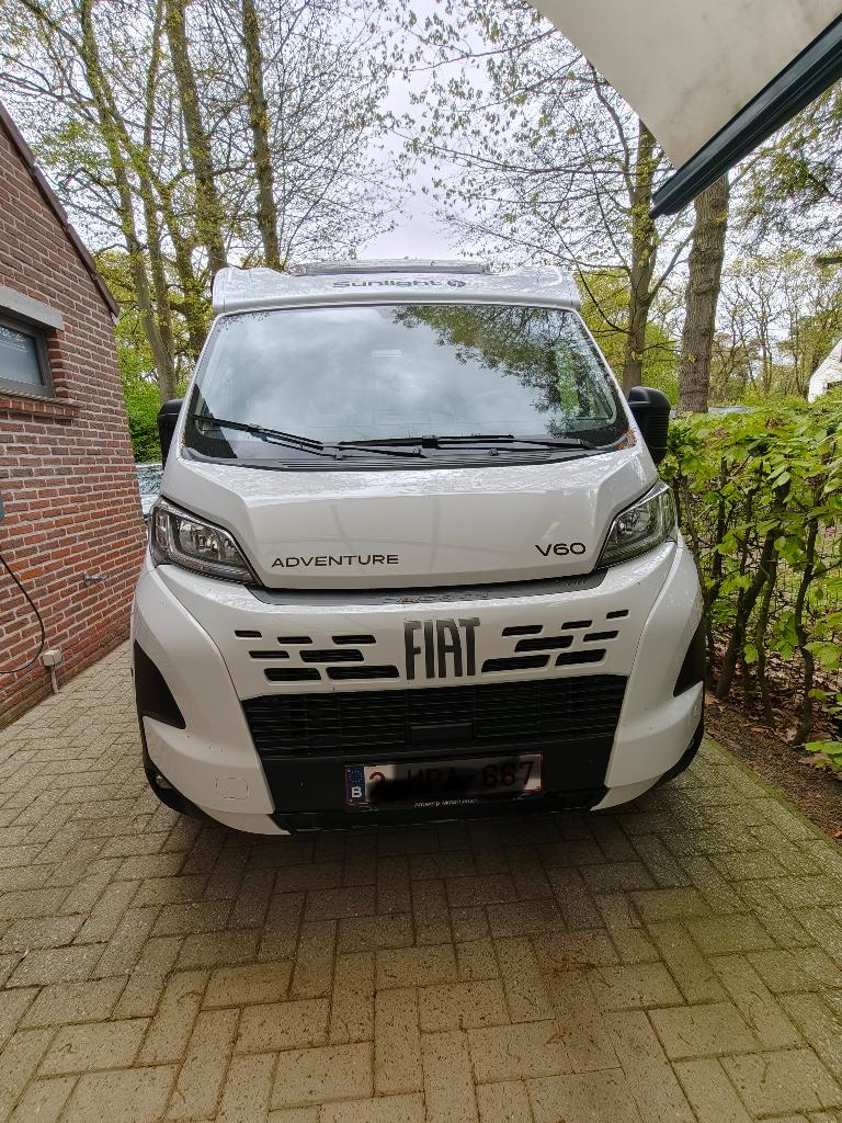 Sunlight V 60, Caravans en Kamperen, Mobilhomes, Airbags, Sunlight, Fiat, Tot en met 2
