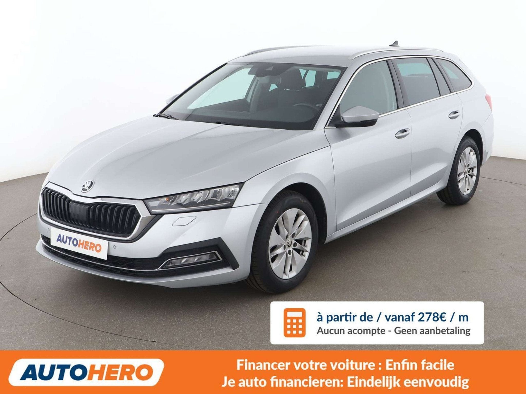 Skoda Octavia 2.0 TDI Ambition, Autos, Argent ou Gris, Achat, Euro 6, Noir