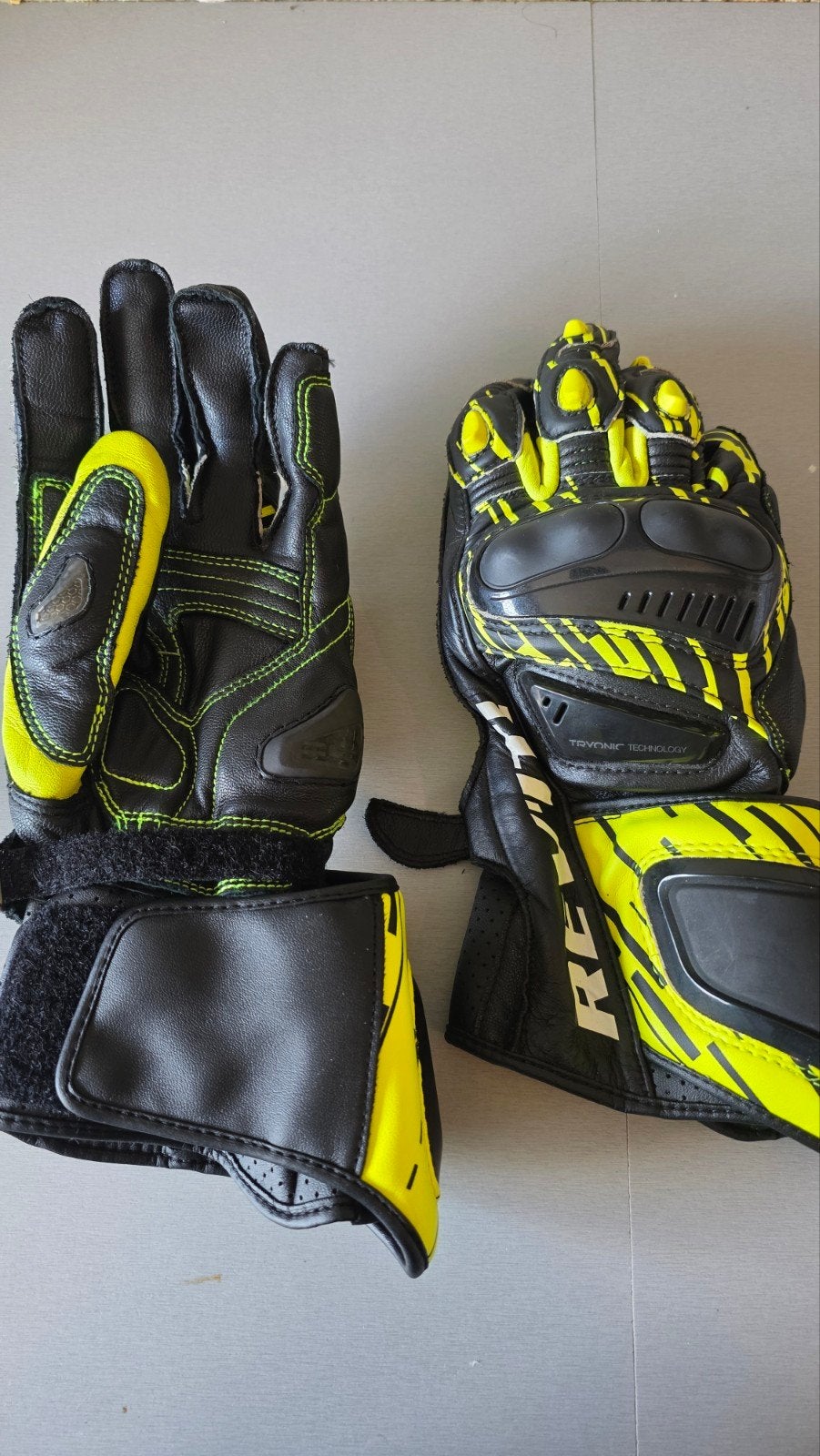 Motor handschoenen - rev'it- fluo geel - race - maat M, Ophalen, Handschoenen