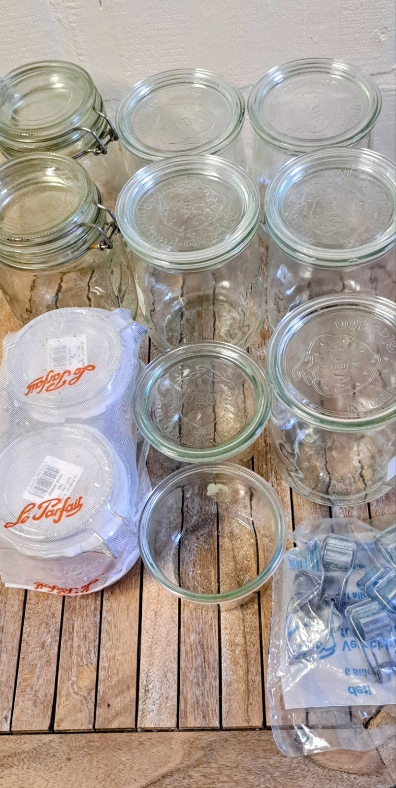 Anciens pots à confiture & pots Weck, Enlèvement