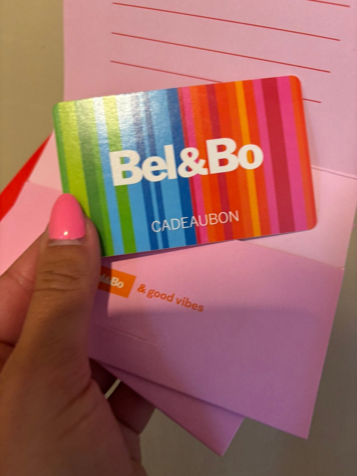 2 waardenbonnen Bel&Bo, Tickets en Kaartjes, Cadeaubon, Warenhuis- of Winkelbon