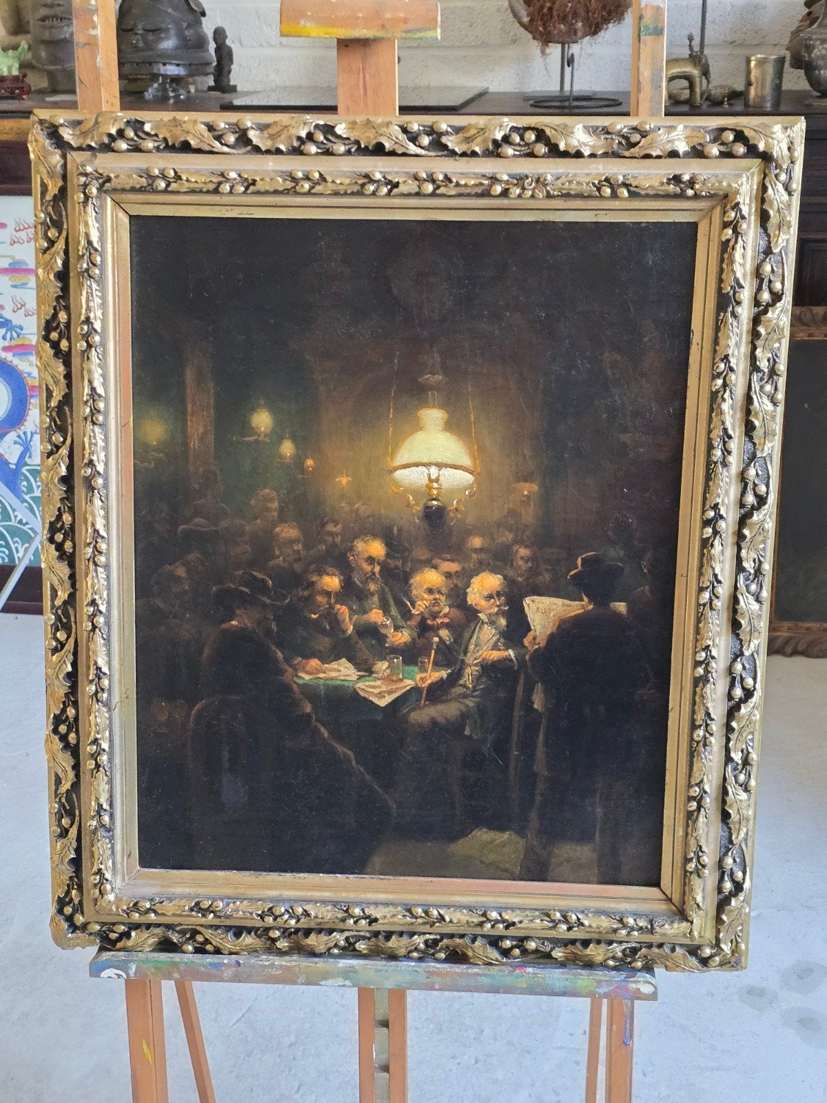 antiek schilderij 1888 jan kuypers, Ophalen, Doek, Olieverf, Klassiek