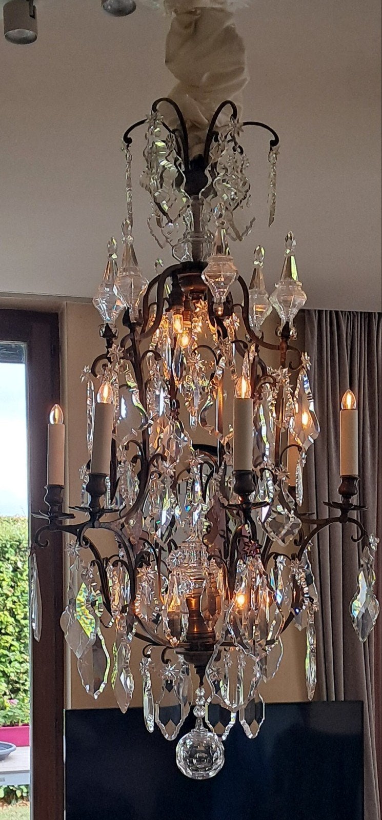 cristal kroonluchter, Ophalen