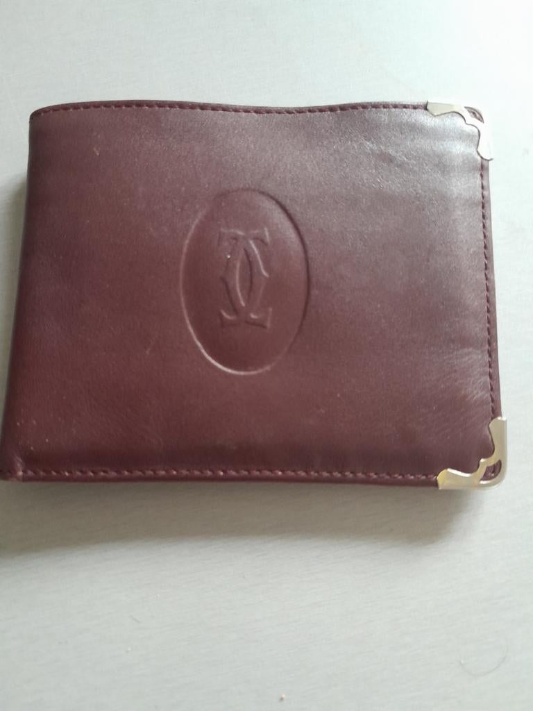 Cartier Leder Portomonee, Handtassen en Accessoires, Portemonnees, Ophalen of Verzenden, Leder