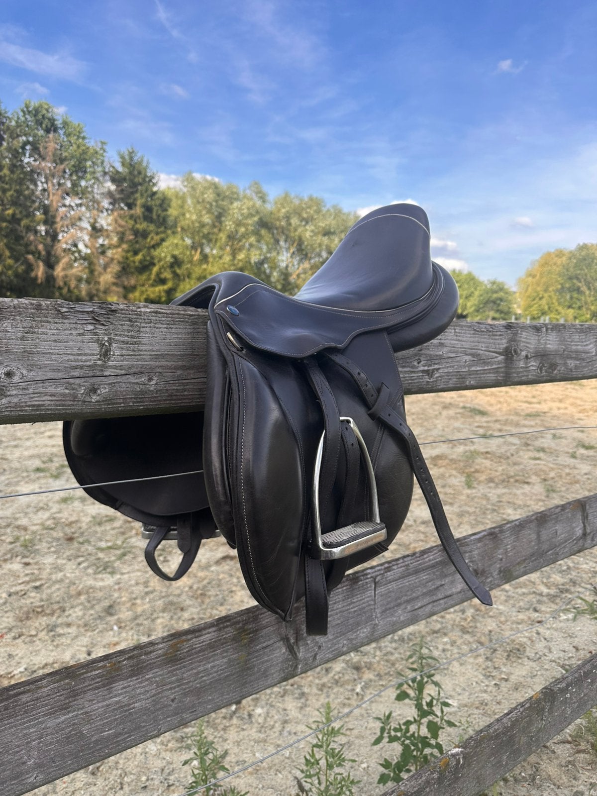 Zadel • Saint Lourdes • 17,5 inch, Enlèvement, Utilisé, Housse de selle incluse, L (17.5 pouces)