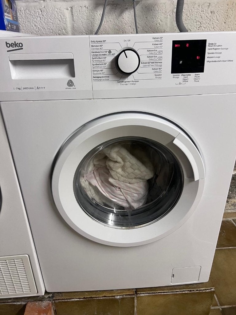 Wasmachine + gratis droogkast, Elektronische apparatuur, Wasmachines, 6 tot 8 kg, Ophalen, Gebruikt, Voorlader