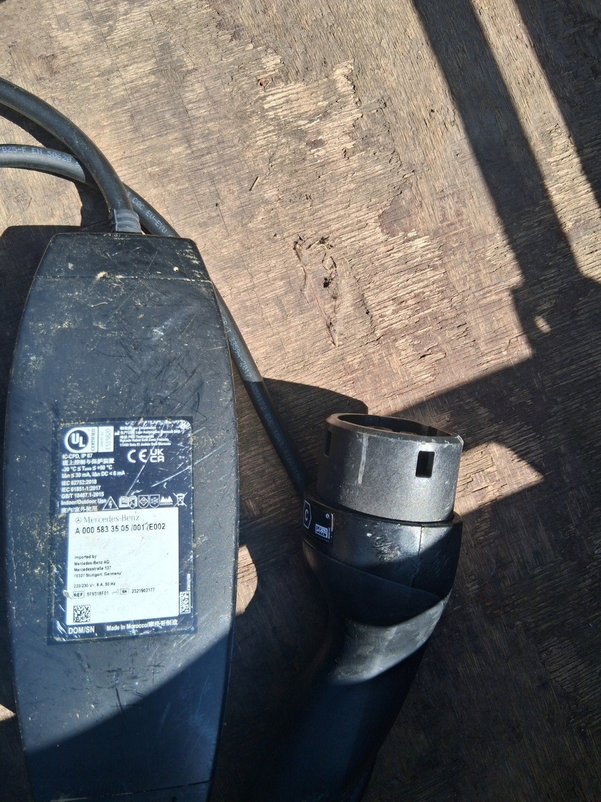 Lader mercedes 220v type2, Enlèvement