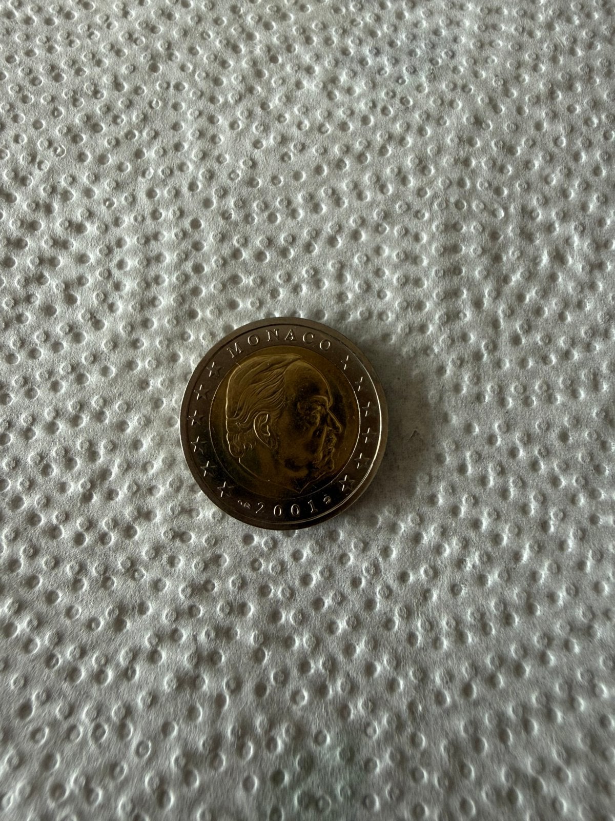 2 euro munt monaco Rainier, Bijoux, Sacs & Beauté, Boutons de manchette, Enlèvement, Comme neuf