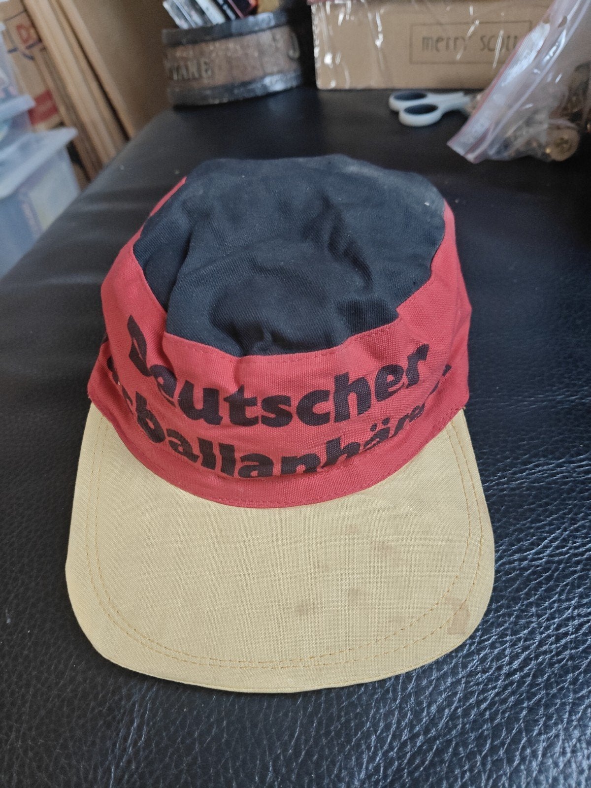 oud voetbal petje Duitsland, Ophalen of Verzenden, Gebruikt, Pet of Muts