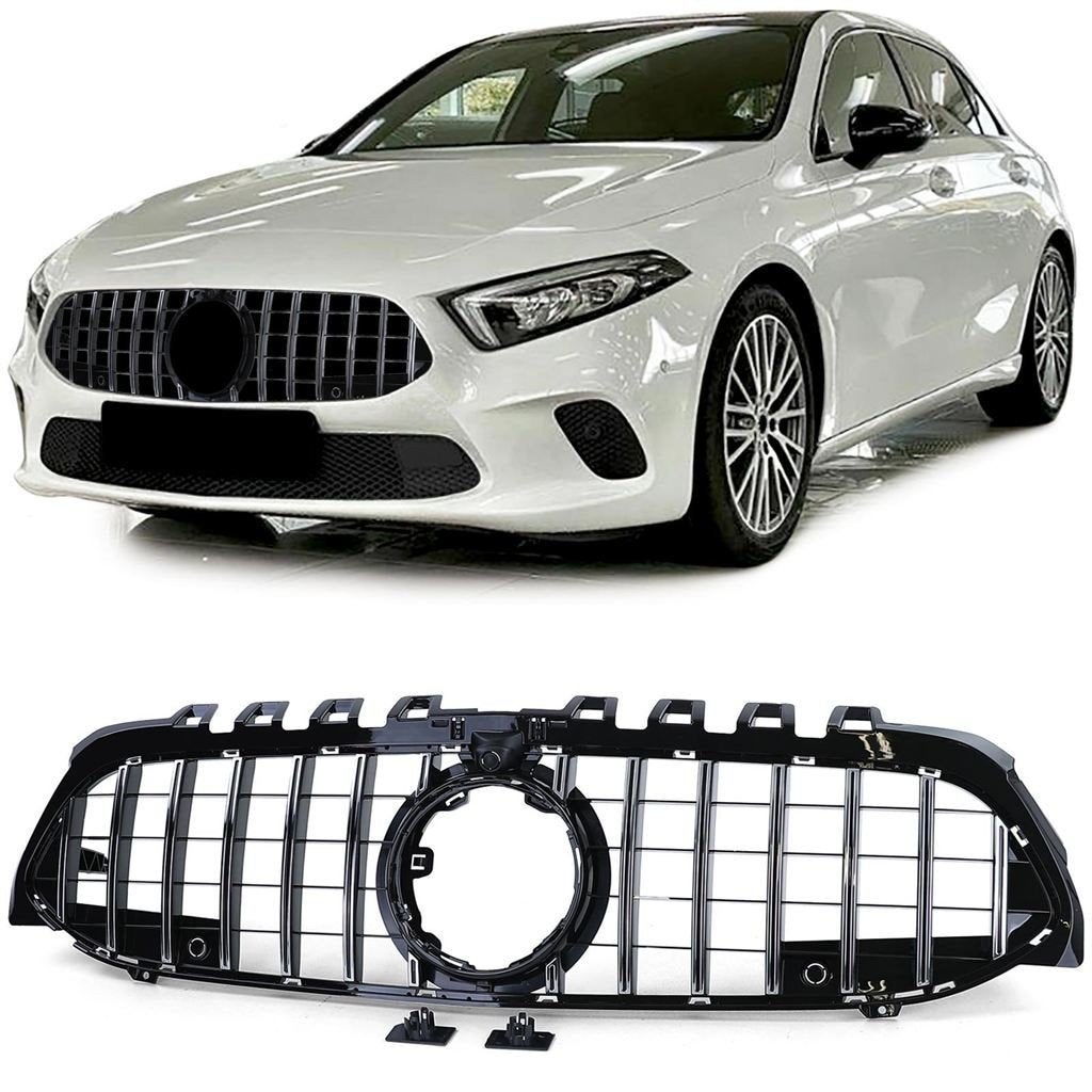 Grill Zwart Chrome Voor Mercedes A Klasse W177 Met Camera, Verzenden