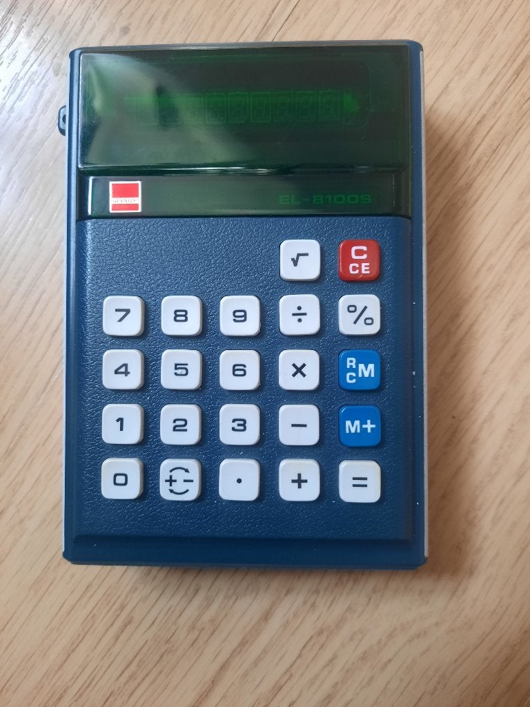 SHARP EL-8100S rekenmachine, Ophalen of Verzenden, Zo goed als nieuw