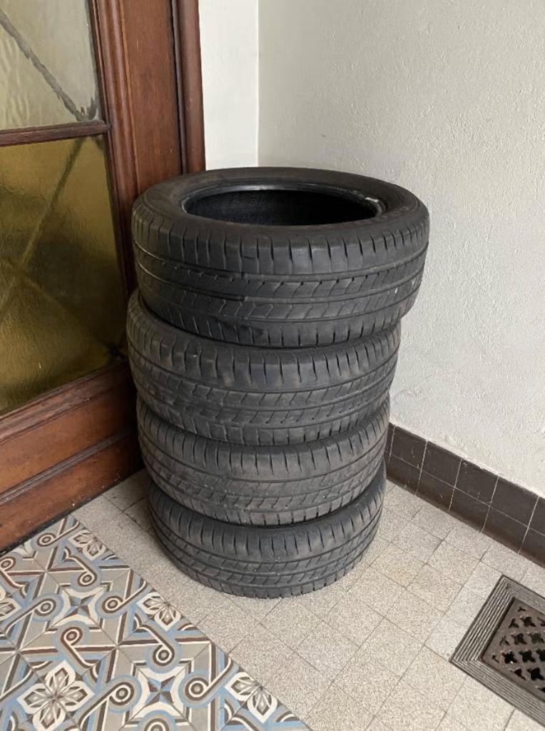 Vier Goodyear EfficientGrip autobanden 205/55 R16, Auto-onderdelen, Ophalen, Nieuw, 205 mm, Band(en)