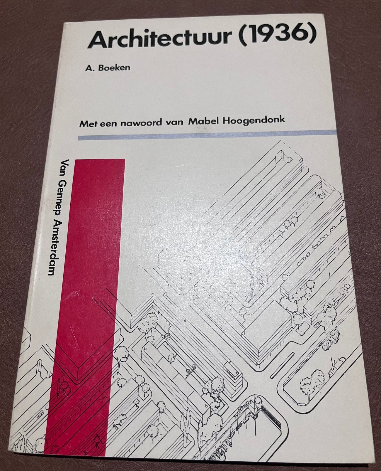 Boekje - Architectuur(1936) - Door Albert Boeken, Livres, Art & Culture | Architecture, Enlèvement ou Envoi, Utilisé, Architecture général