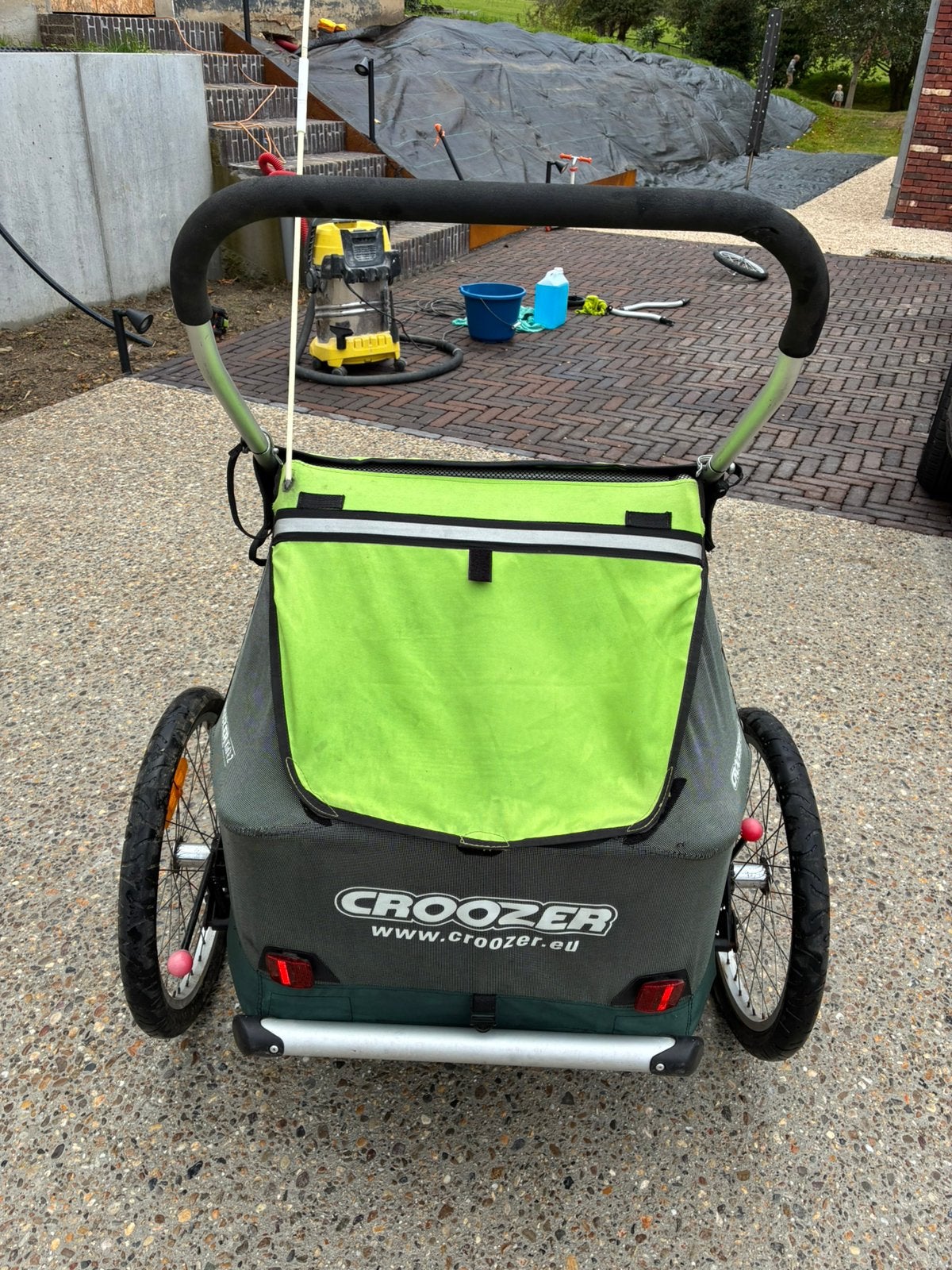 Croozer 2 places, Enlèvement, Utilisé, Remorque pour enfant