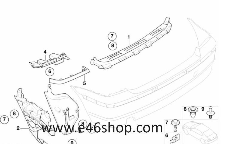 BMW E46 COMPACT ACHTERLICHT LIJST RECHTS NIEUW OE 5112705204, Auto-onderdelen, -, -, Nieuw, Ophalen of Verzenden