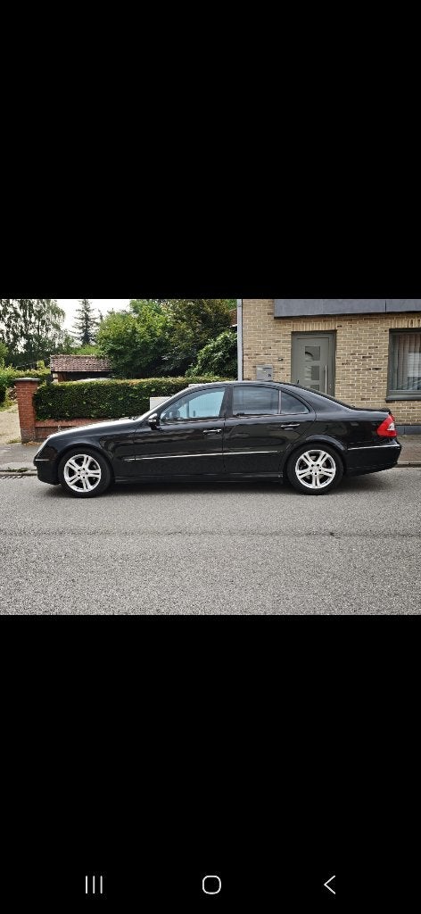 Mercedes e klasse 280, Auto's, Mercedes-Benz, Automaat, Zwart, Leder, Bruin