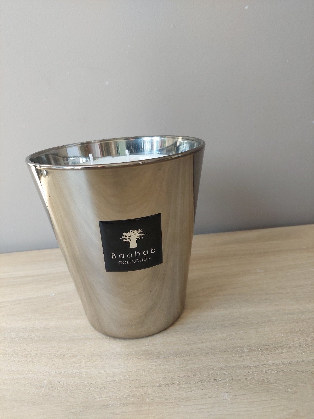 Bougie Baobab Platinium, Enlèvement, Utilisé, Verre, 5 – 50