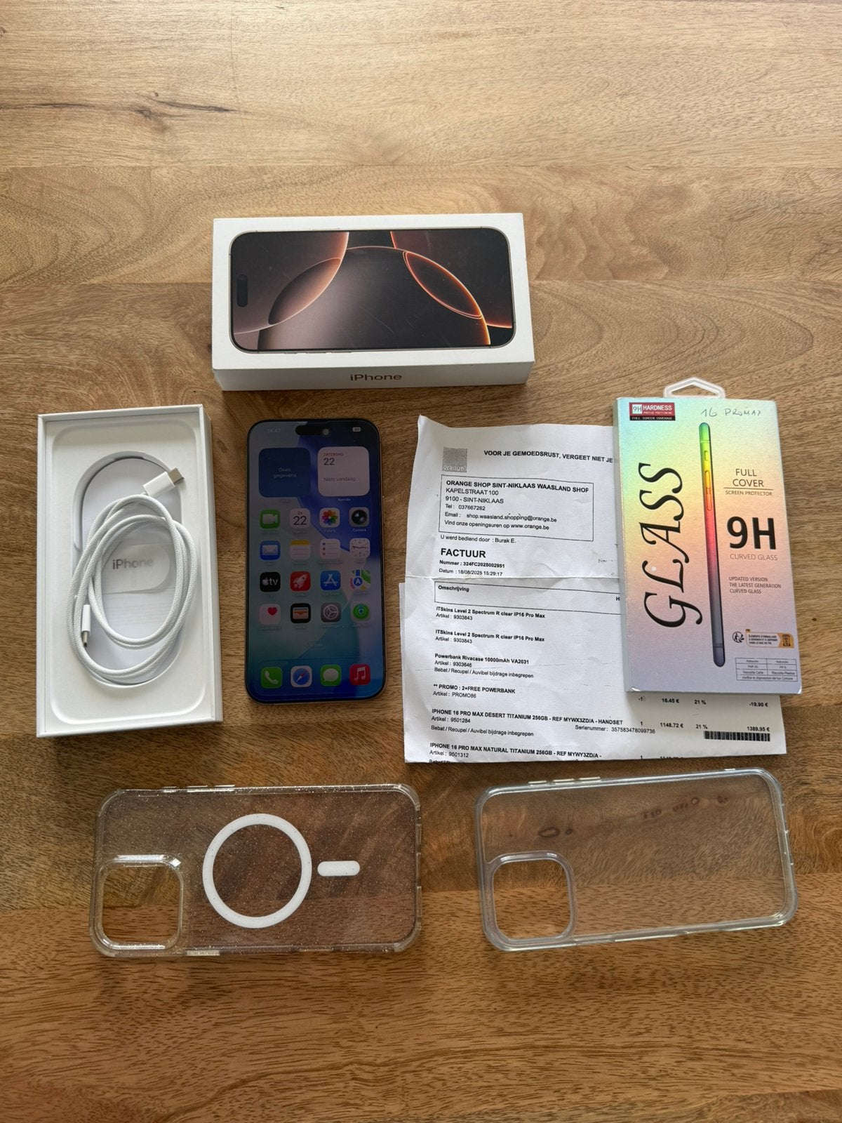 iPhone 16 Pro Max 256 Go Titanium avec 1 Ans Garantie, Télécoms, Téléphonie mobile | Apple iPhone, 256 GB, Enlèvement ou Envoi