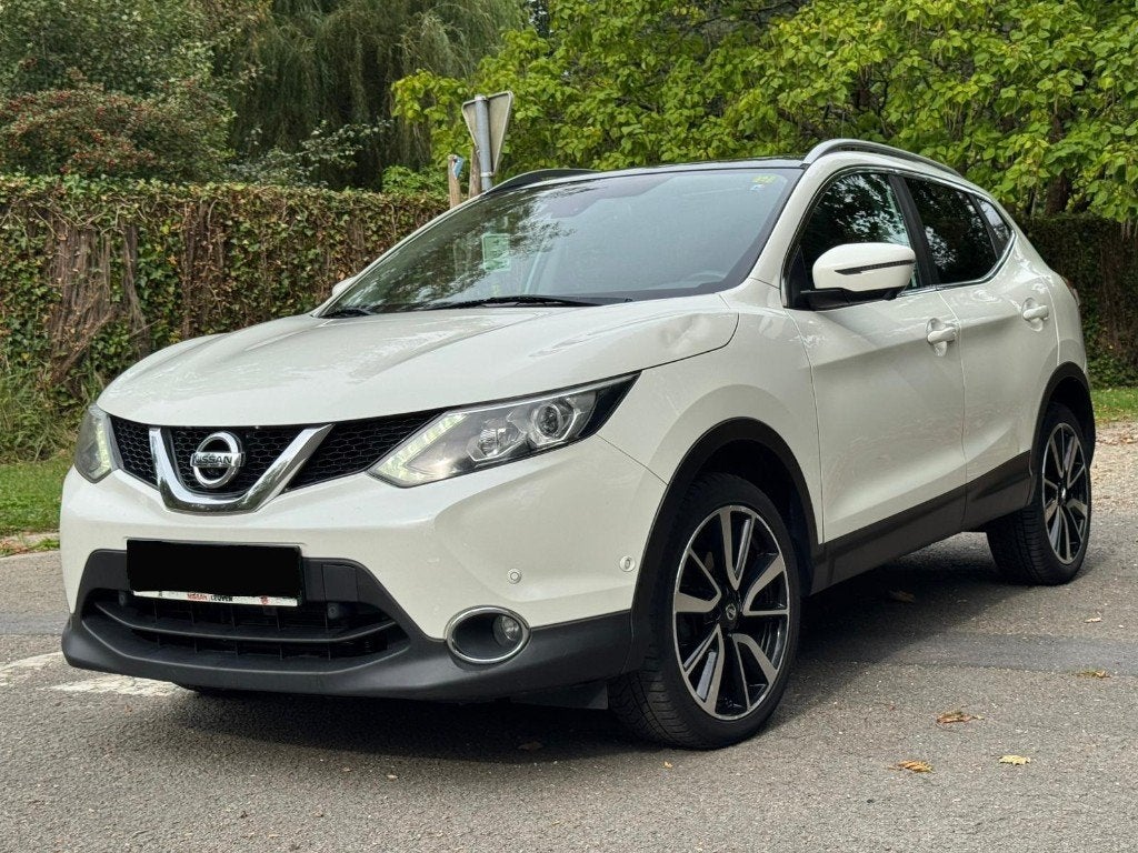 Nissan Qashqai 1.6 dCi 130 Automatique Tekna+ Cuir Pano, Auto's, Nissan, 4 cilinders, Wit, Leder, 5 deurs