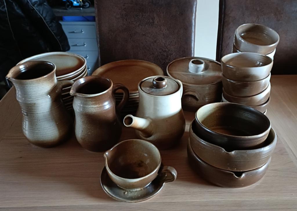 Service en poterie fait main